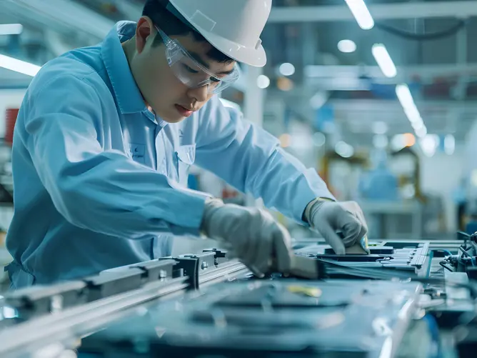 Flow regelaars bij batterijproductie